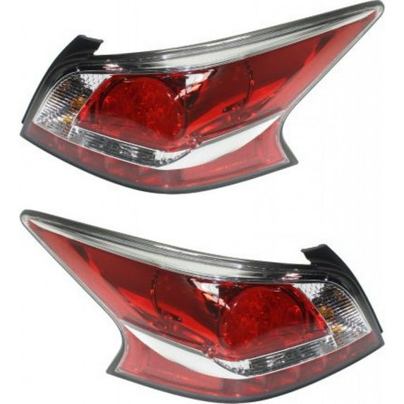 For Nissan Altima Tail Light Assembly 2014 2015 Pair Driver and Passenger Side | LED | w/ Bulbs DOT Certified Replacement For NI2800204