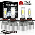 thumbnail image 1 of For Nissan Armada 2005-2011 2012 2013 2014 2015 Led Headlight Bulbs 9006 9005 High&Low Beam White 4pcs, 1 of 9