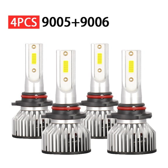 For Nissan Armada 2005-2015 Titan 04-15 4x LED Headlight High Low Bulbs 6000K