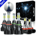 thumbnail image 1 of For Nissan Armada 2011 2012 2013 2014 2015 LED Headlight 9005 9006 High/Low+H11 Fog Light Bulbs Kit, 1 of 14
