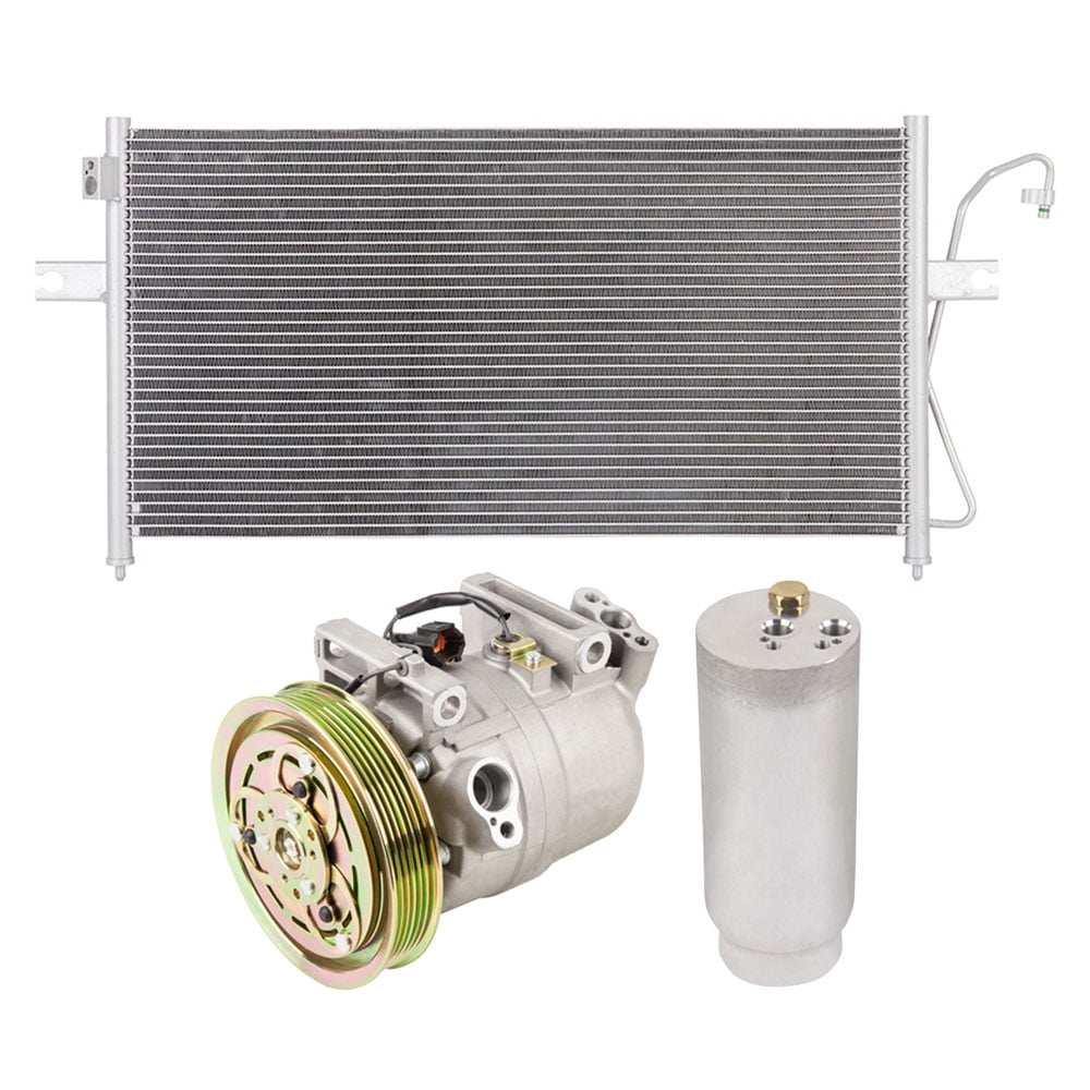 For Nissan Frontier 1999 2000 AC Compressor w/ A/C Condenser & Drier ...