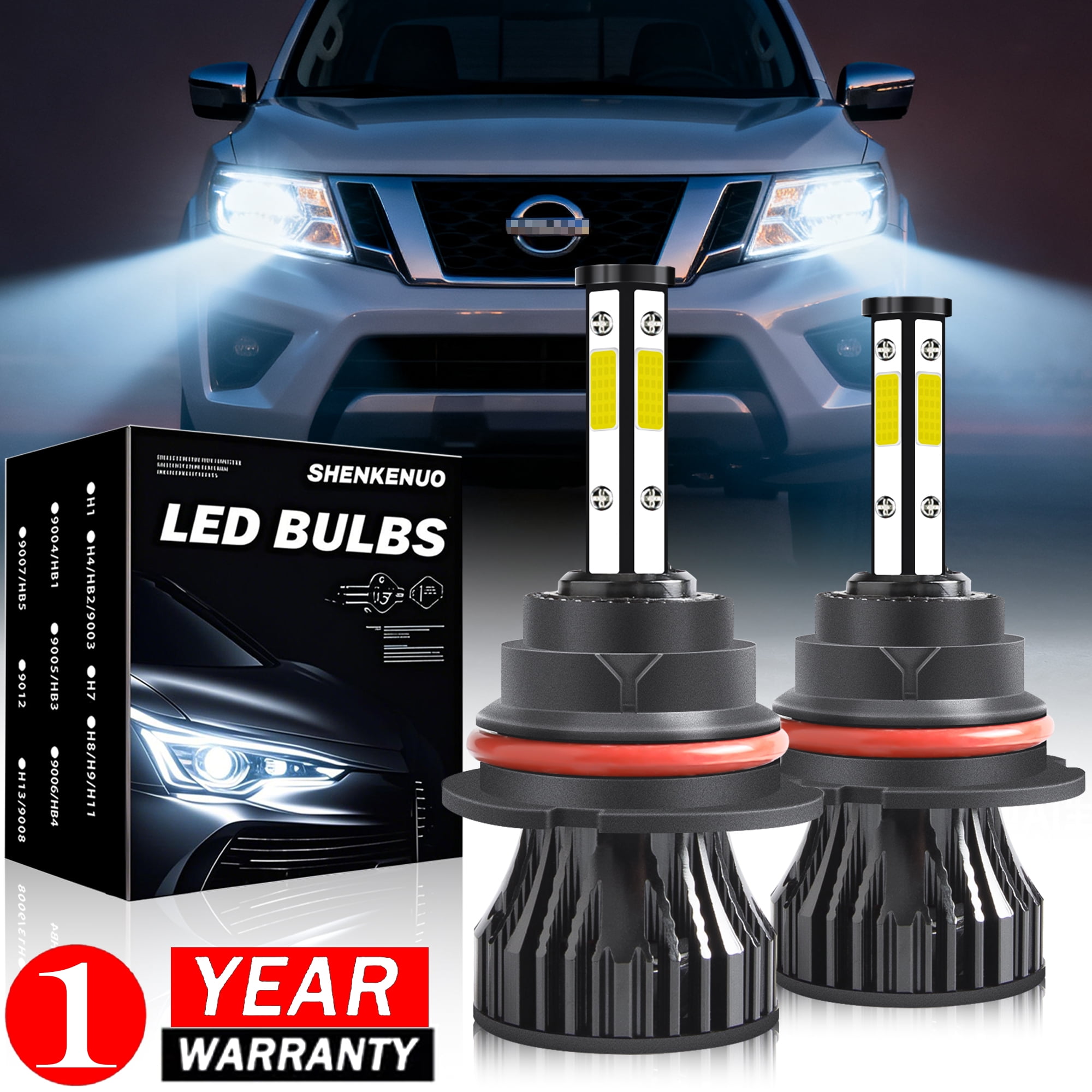 LED Headlight Bulbs 9007 HB5 For Nissan Frontier 2001-2022, High