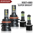 thumbnail image 1 of For Nissan Frontier 2003 2004 LED Headlight High/Low Beam + Fog Light Bulbs, 1 of 12