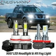 thumbnail image 1 of CHUSYYRAY LED Headlight Dual Beam Fog Light Bulbs Kit for Nissan Frontier 2005-2015 6000K White 4x, 1 of 16
