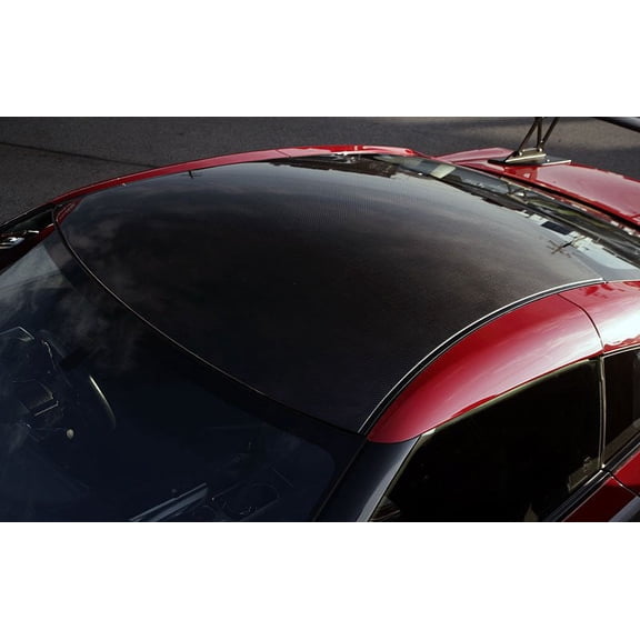 For Nissan GT-R Black Carbon Fiber Protective Roof Panel Overlay Vinyl Film