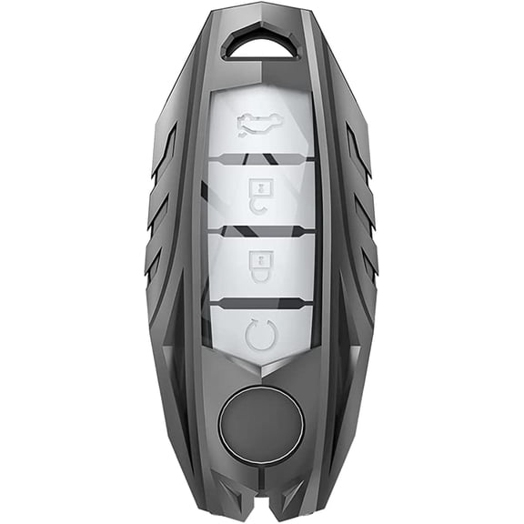 For Nissan Infiniti Key Fob Cover Metal Key Case for Altima Maxima Rogue Armada Pathfinder Infiniti 3 4 5-Button Accessories