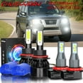 thumbnail image 1 of For Nissan Juke 2011-2014 - 4X COB LED Headlight Hi/Lo Beam + Fog Light Bulbs, 1 of 12