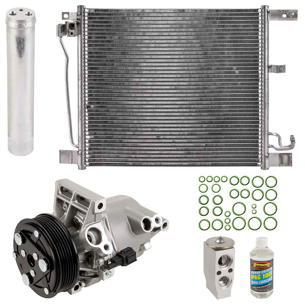 For Nissan Juke 2011-2015 OEM AC Compressor w/ Condenser Drier - BuyAutoParts