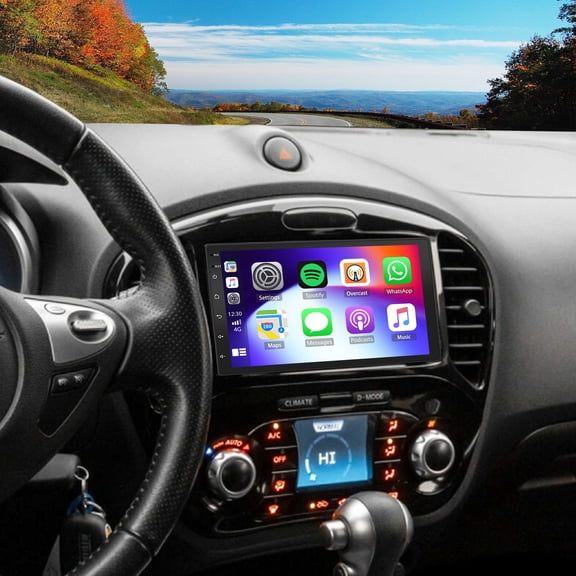 For Nissan Juke 2016, Wireless CarPlay & Android Auto 7 Inch Android 13 Touch Screen Car Stereo with GPS, Bluetooth, WiFi, Backup Camera & Microphone