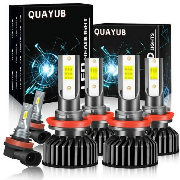 For Nissan Kicks 2017-2021 LED Headlight Bulbs Kit High/low Beam + Fog Light