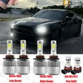 thumbnail image 1 of For Nissan Maxima 2008 6pcs Combo LED Front Headlight Hi/Lo/Fog Lights Bulbs Kit, 1 of 7