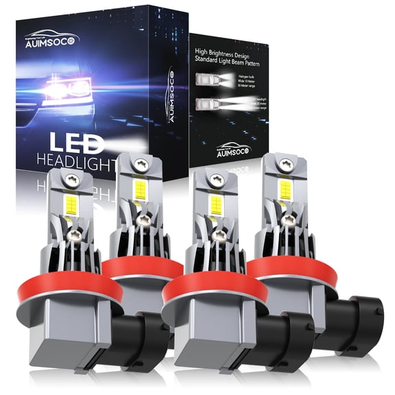For Nissan Maxima 2016-2019 LED Headlight High Low Beam Bulbs Super Bright 4x Combo H9 H11