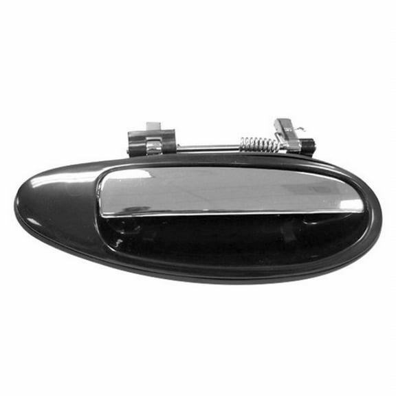 For Nissan Maxima Door Handle 1995-1997 Exterior | Rear Passenger Side | Textured Black | Chrome Lever | NI1521111 | 8260641U10