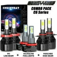 thumbnail image 1 of For Nissan Maxima Juke Titan Rogue LED Headlight High/Low Beam Fog Light Bulbs, 1 of 12