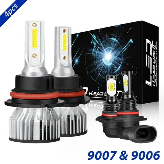 For Nissan Murano 2003 2004 2005 2006 2007 LED Headlight Fog Light Bulbs Conversion Kit 4pcs