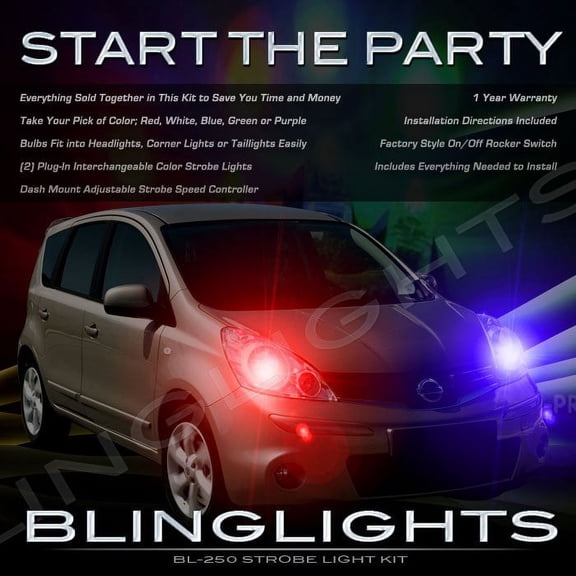 For Nissan Note Head and Tail Lamps Xenon Strobe Light Kit