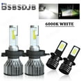 thumbnail image 1 of For Nissan Pathfinder 2001-2004 Headlight 9003 + H3 Fog Light White LED Bulbs, 1 of 15