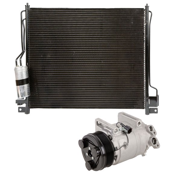 For Nissan Pathfinder V8 2008-2012 AC Compressor w/ A/C Condenser & Drier - BuyAutoParts