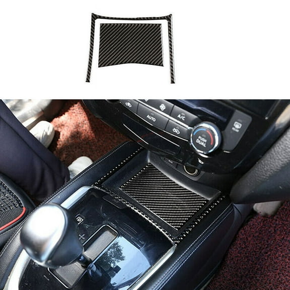 For Nissan Rogue Carbon Fiber Center Console Storage Box Cover Trim 2014-2020