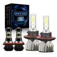 thumbnail image 1 of For Nissan Sentra 2004-2010 H13 LED Headlight High/Low + H11 Fog Light Bulbs 4Pcs, 1 of 12