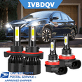 thumbnail image 1 of For Nissan Sentra 2004-2012 LED Headlight Bulbs H13 High/Low Beam + H11 Fog Light Combo 4Pcs, 1 of 12
