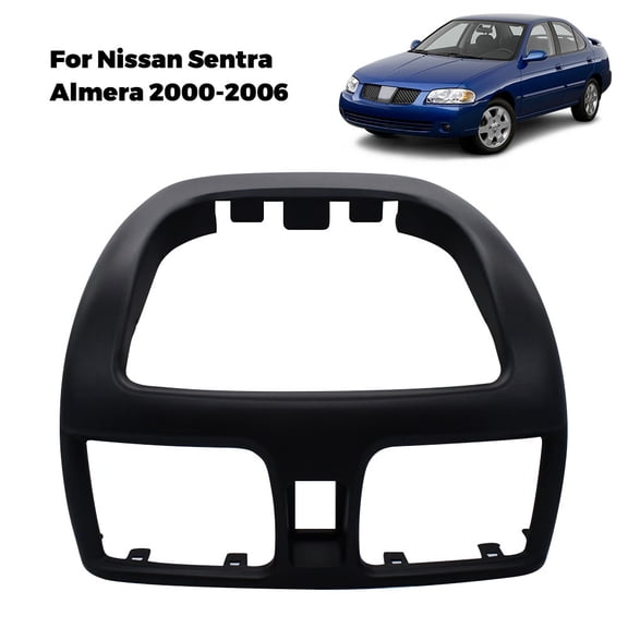 For Nissan Sentra Almera 2000-2006 Center Console Radio Fascia Panel Dash Frame