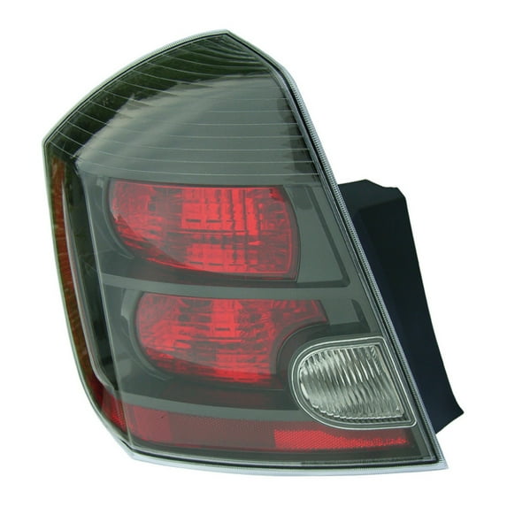 For Nissan Sentra Rear Tail Light 2007 2008 2009 Driver Side Smoked Housing w/ 2.5L Engine NI2800178 | 26555-ET80C