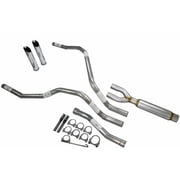 For Nissan Titan 04-06 Dual Exhaust 2.5 Glasspack Slash Cut Tip Rear Exit