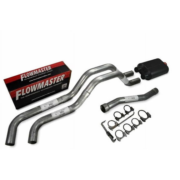 For Nissan Titan 04-06 Dual Exhaust 2.5" Side Exit Flowmaster Super 40