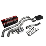For Nissan Titan 04-06 Dual Exhaust 2.5" Side Exit Flowmaster Super 40 Slash Tip