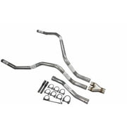 For Nissan Titan 04-06 Dual Exhaust 2.5 inch Y Pipe Rear Exit No Tips Mandrel B