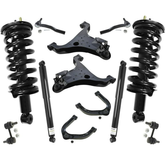 For Nissan Titan 04-15 4 Wheel Drive Front Struts Rear Shock Control Arms Links