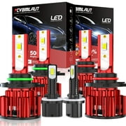 For Nissan Titan 2004-2015 LED Headlight Bulbs 9005 9006 High/Low Beam 880 Fog Light 6000k White 6pcs