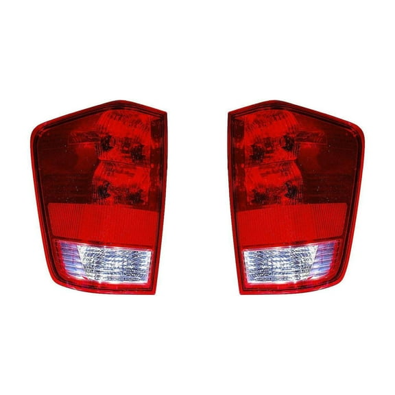 For Nissan Titan Tail Light Assembly 2004-2015 Pair Driver and Passenger Side w/ Bulbs DOT Certified For NI2800161