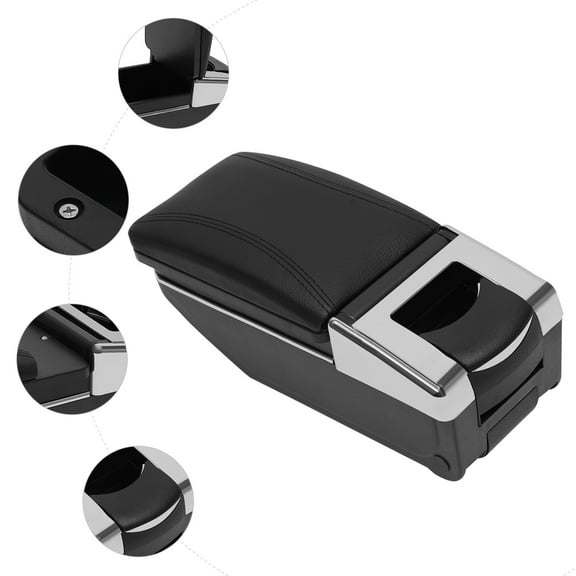 For Nissan Versa 07-2011 Armrest Center Console Storage Box Arm Rest Cup Holder