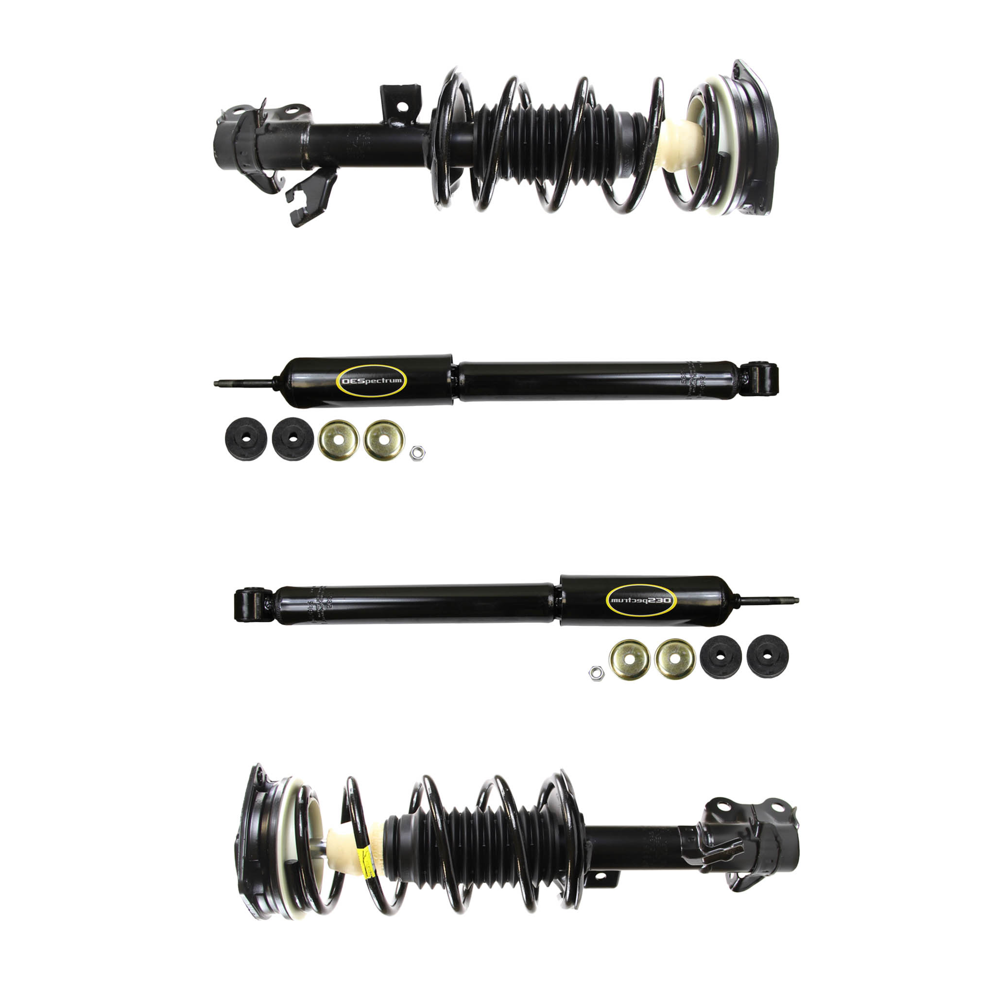 For Nissan Versa 20072012 Monroe Front Rear Shocks Struts