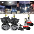 thumbnail image 1 of For Nissan Versa 2007-2018 - H4+H8 LED Headlight Bulbs Kit Hi-Lo Beam Fog Light, 1 of 12