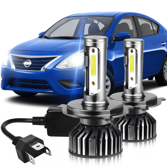 For Nissan Versa 2007-2019 LED Headlight Kit H4 9003 6000K White High/Low Bulbs