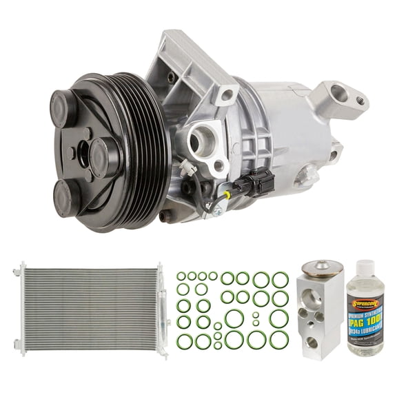 For Nissan Versa 2007 A/C Kit w/ AC Compressor Condenser & Drier - BuyAutoParts