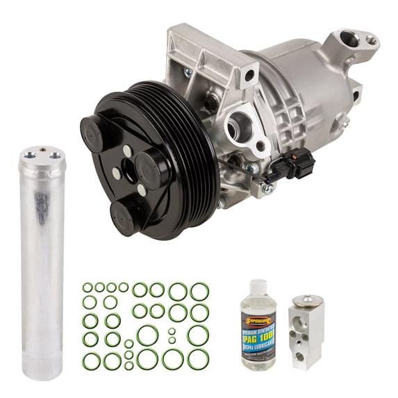 For Nissan Versa 2007 OEM AC Compressor w/ A/C Repair Kit - BuyAutoParts