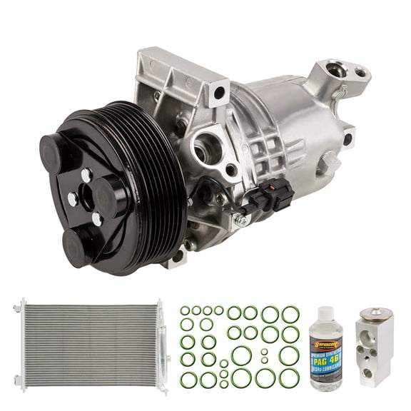 For Nissan Versa 2009 2010 2011 A/C Kit w/ AC Compressor Condenser & Drier - BuyAutoParts