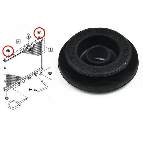 For Nissan X-Trail T30 T31 T32 Mount Rubber Radiator Bushing 21506-4M400