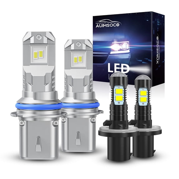 For Nissan Xterra 2003-2004 4Pcs 6000K LED Headlight+Fog Light Bulbs Bright Kit Plug-N-Play No Hyper Flash