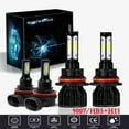 thumbnail image 1 of For Nissan Xterra 2005-2015 LED Headlight Bulbs,9007/HB5 High beam and Low Beam and H11 Fog light Bulbs,Pack of 4, 1 of 9