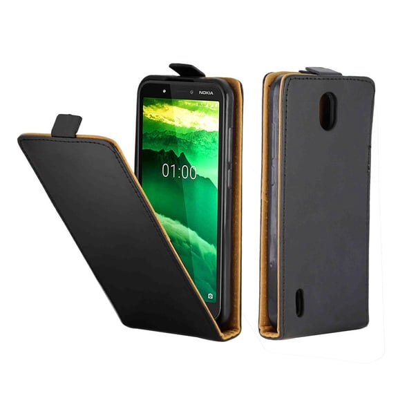 For Nokia C1 Business Style Vertical Flip TPU Leather Case  with Card Slot