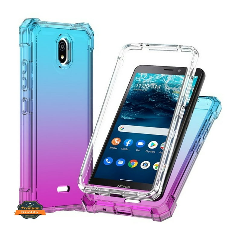 For Nokia C100 Hybrid 2in1 Front Bumper Frame Cover Square Edge