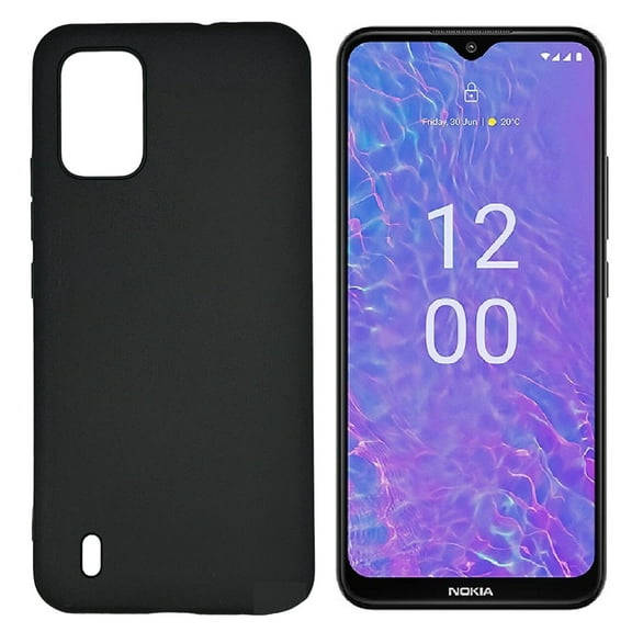 For Nokia C210 TPU Flexible Skin Cover Cellphone Case - Black