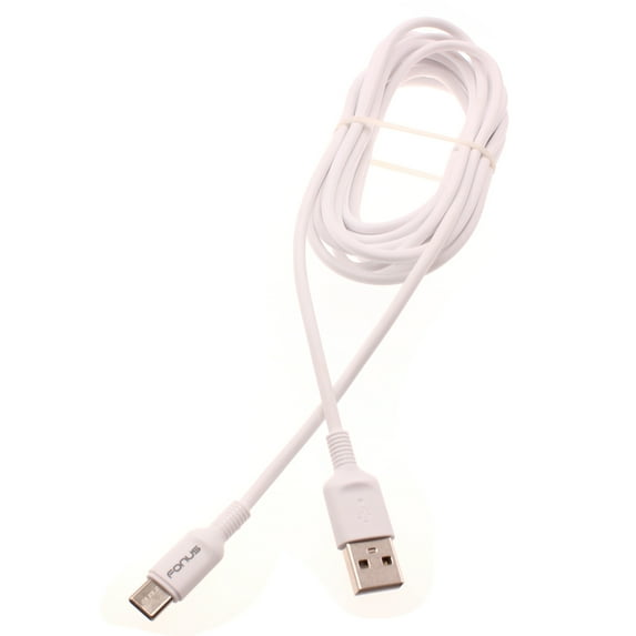 For Nokia C300/C110 - 6ft USB-C Cable, Type-C Fast Charger Cord Power Wire USB Long Sync High Speed White for Nokia C300/C110 Phones