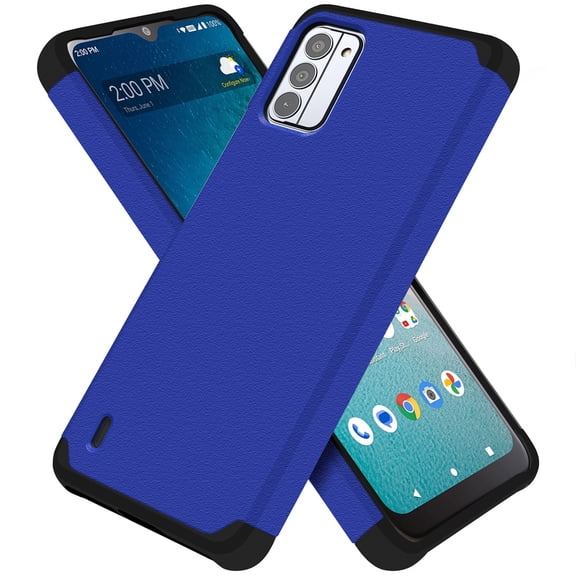 For Nokia C300 Ultra Slim Fit Tough Strong Protection Shock Absorption Hybrid Dual Layer Hard PC + TPU Rubber Armor Cover ,Xpm Phone Case [ Blue ]