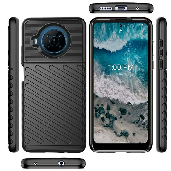 For Nokia X100 Premium Thick 3.5mm TPU Rugged Case Cover - Black
